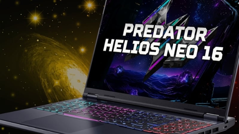 Laptop Acer Predator Helios Neo 16 PHN16 I31 74MN có sức mạnh đồ họa với GeForce RTX