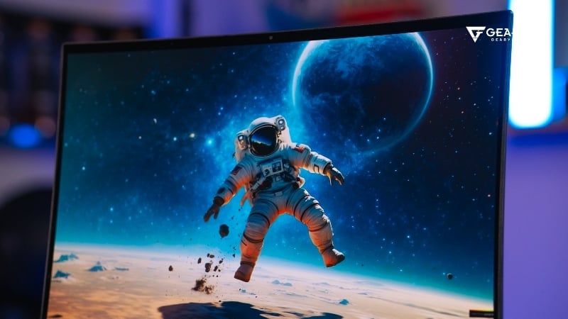 Tấm nền OLED 14.5 inch 120Hz với độ sáng 340 nits giúp hiển thị màu đen có độ sâu ấn tượng
