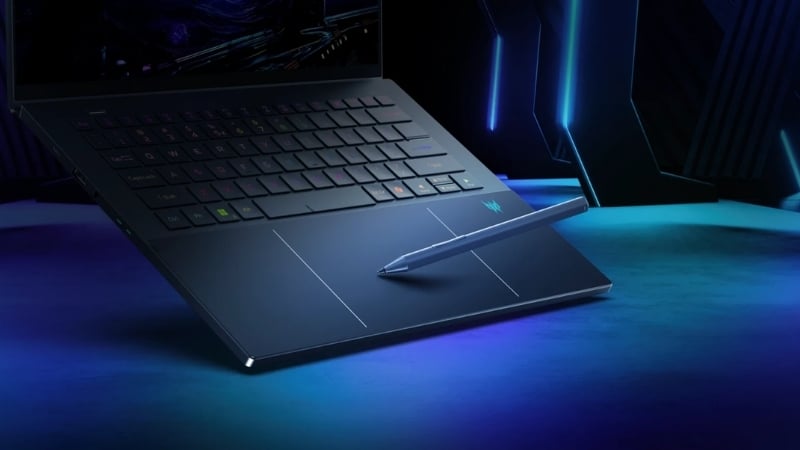 Laptop Acer Predator Triton 14 AI PT14-52T-99TU có touchpad haptic và active stylis thông minh