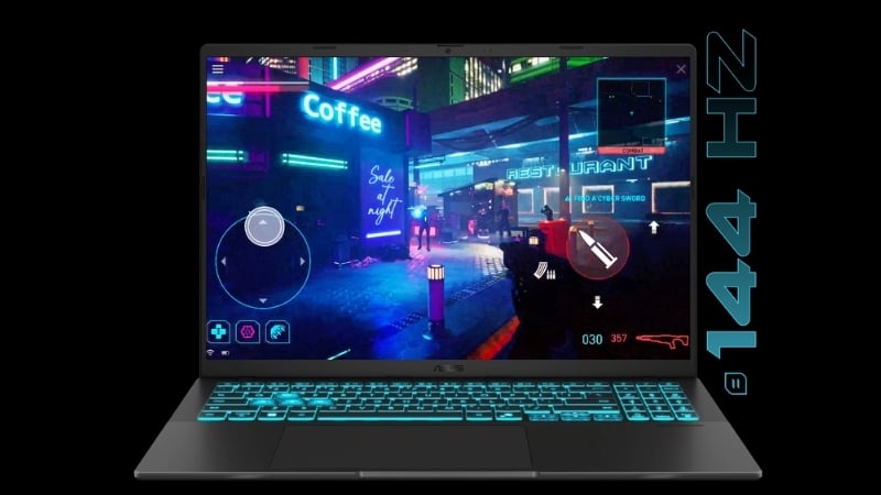 Laptop ASUS Gaming V16 V3607VU RP216W có màn hình 16 inch WUXGA 144Hz