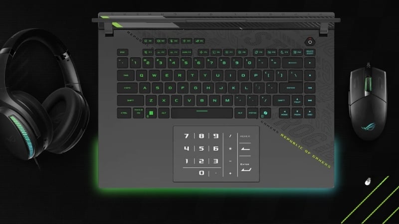 Laptop ASUS ROG Strix G16 G614PM-S5181WS có bàn phím RGB Per-Key