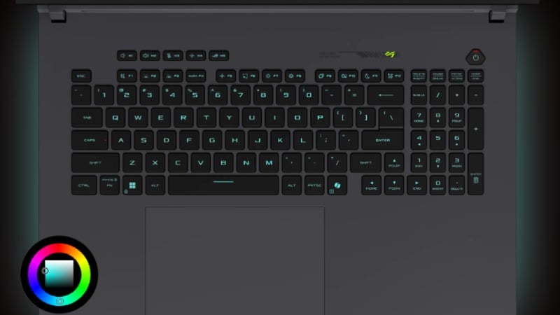 ệ thống bàn phím Backlit Chiclet Per-Key RGB không chỉ tạo điểm nhấn thẩm mỹ