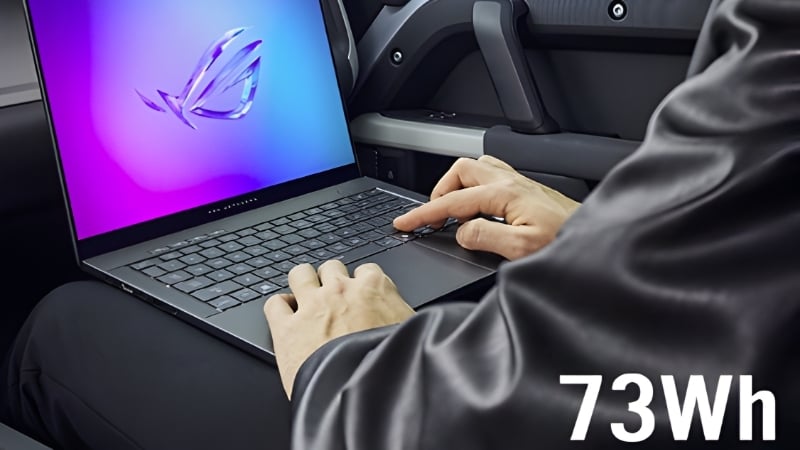 Laptop ASUS ROG Zephyrus G14 GA403GM-SY004W được trang bị pin 73Wh