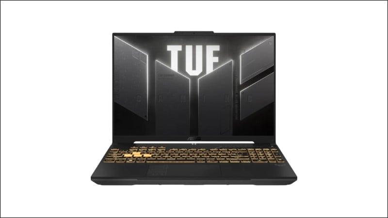 Laptop ASUS TUF Gaming F16 FX607VJ RL034W vẫn giữ vững phong cách đặc trưng của dòng TUF