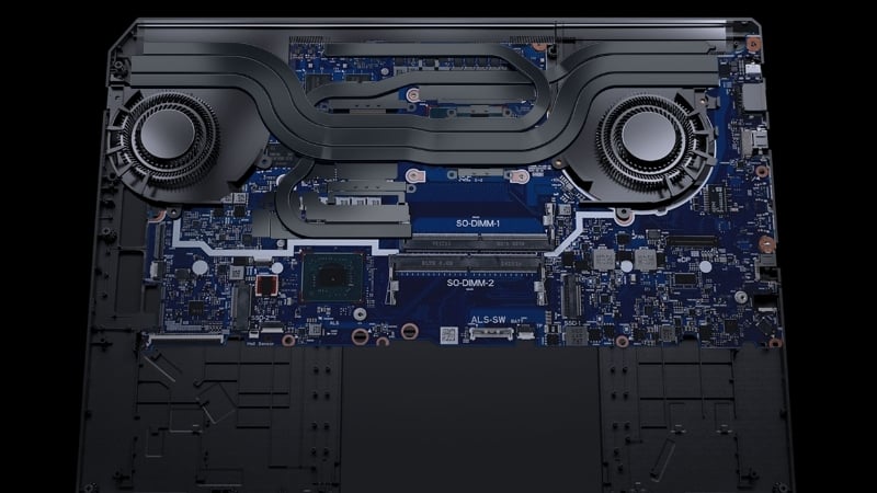 Laptop ASUS TUF Gaming F16 FX608JH QT127W có 2 khe RAM hỗ trợ nâng cấp
