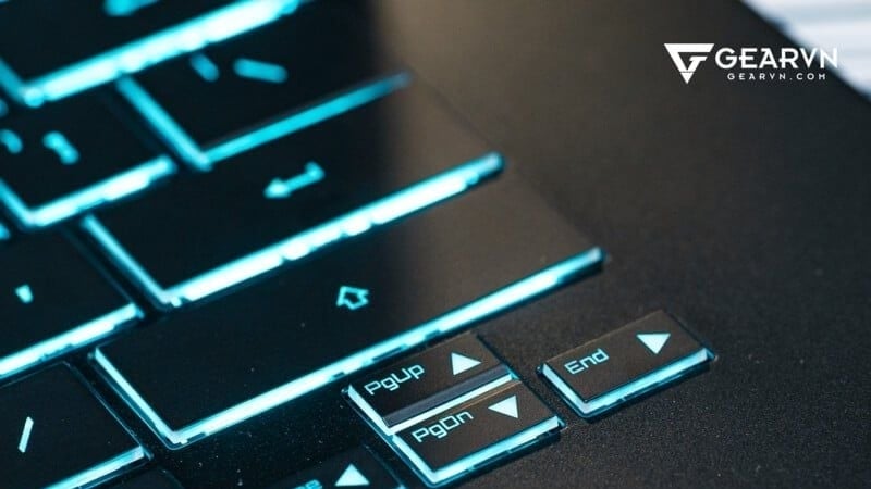 Laptop gaming Gigabyte A16 CMHH2MY893SH có bàn phím RGB nổi bật