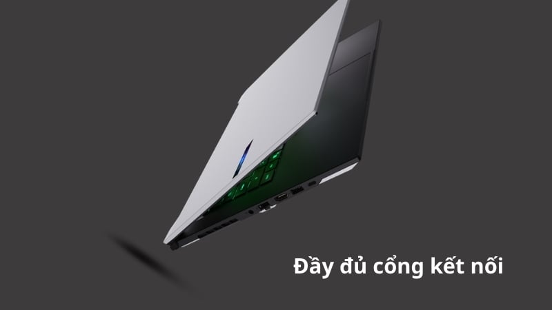Laptop Gigabyte AERO X16 1VH93VNC94DH có hệ thống kết nối đầy đủ cổng I/O