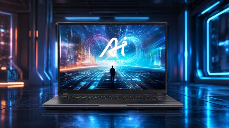 Laptop gaming Gigabyte AORUS 16X được trang bị card rời RTX 4070