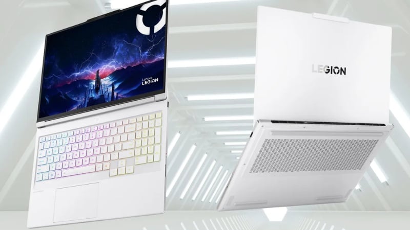 Lenovo Legion 7 16IAX10 gây ấn tượng bởi lớp vỏ nhôm nguyên khối màu Glacier White sang trọng