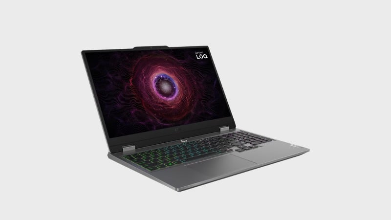 Chiếc laptop gaming này khoác lên mình lớp vỏ màu xám