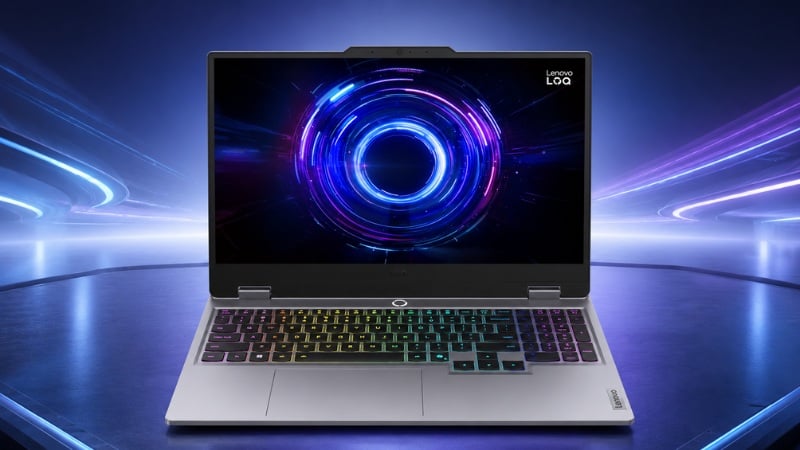 Màn hình của Lenovo LOQ 15IRX10 được thiết kế với kích thước 15.6 inch
