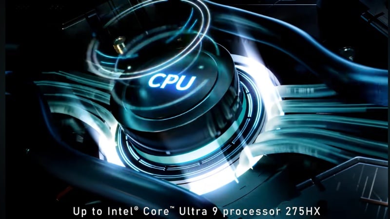 MSI Crosshair 16 HX AI D2XWFKG 070VN được trang bị bộ vi xử lý Intel Core Ultra 9 275HX