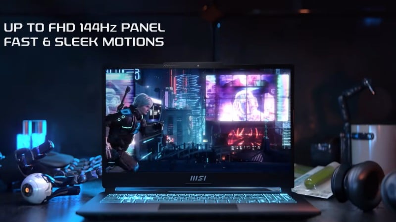 MSI Cyborg 15 sở hữu màn hình 15.6 inch với độ phân giải Full HD