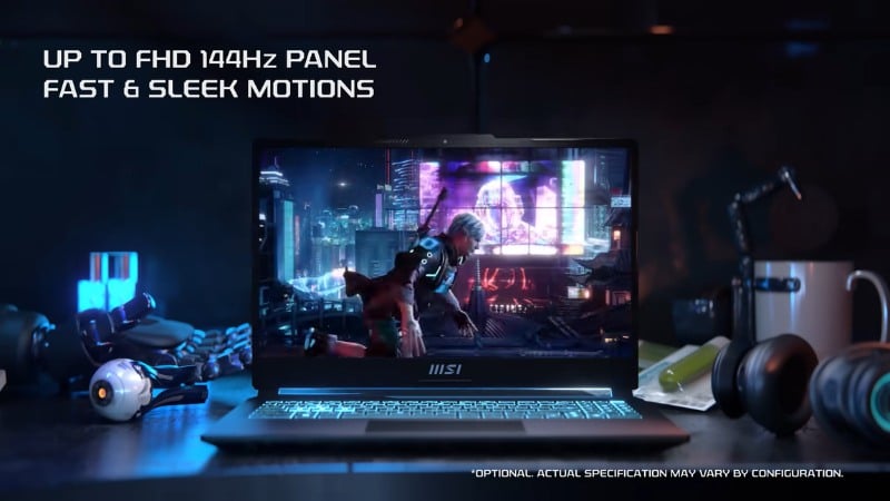 MSI Cyborg 15 A13UC 2088VN  có kích thước 15.6 inch với độ phân giải Full HD