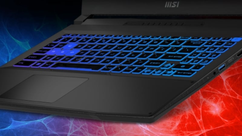 Laptop MSI Katana 15 B13VEK-2440VN có bàn phím RGB 4 vùng