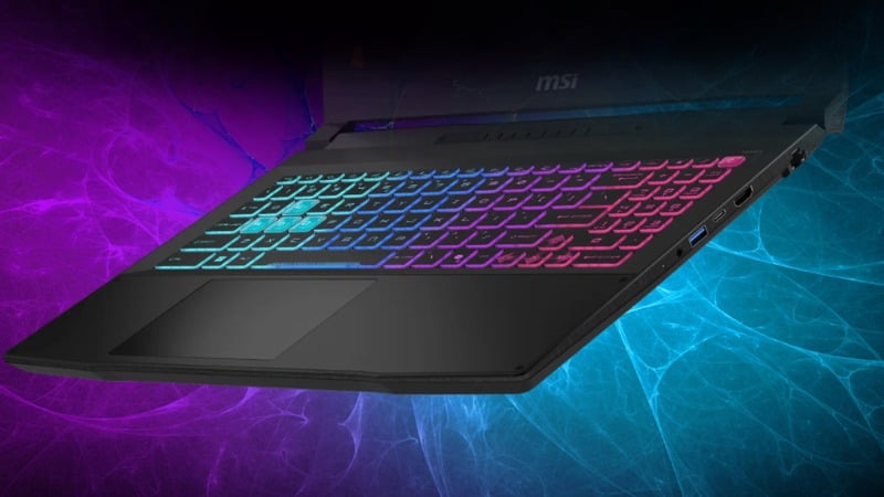 Chiếc laptop này không chỉ mạnh ở bên trong mà còn rất thu hút ở vẻ ngoài với bàn phím RGB 4 vùng cực kỳ bắt mắt