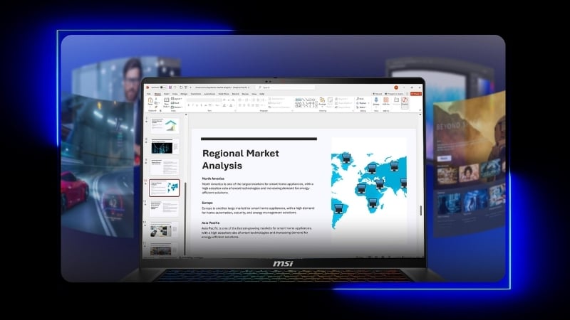 Laptop gaming MSI Stealth 16 AI+ B3WG-008VN có màn hình OLED 16 inch
