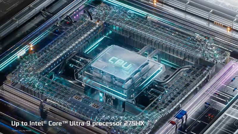 MSI Vector 16 được trang bị con chip Intel Core i9 mạnh mẽ