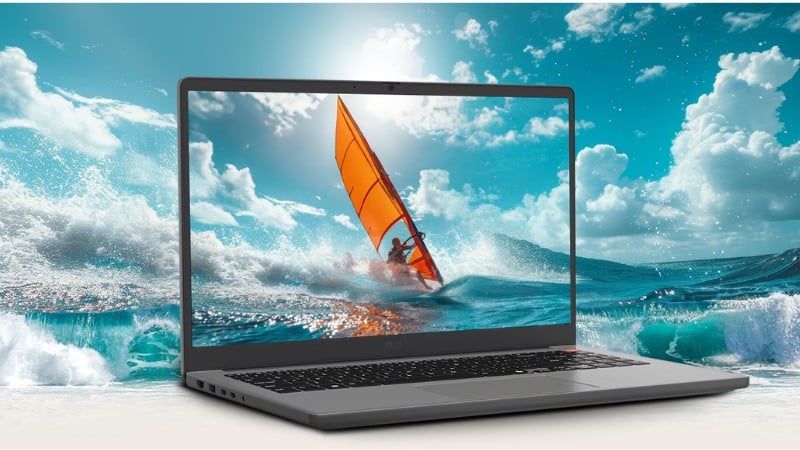 Màn hình của thiết bị có kích thước 15.6 inch với độ phân giải Full HD