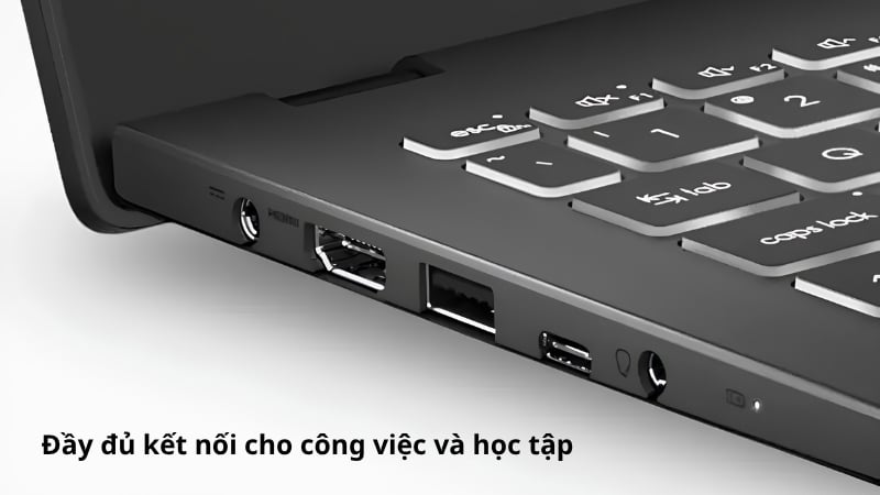Laptop MSI Modern 15 H AI C2HMG 220VN có đầy đủ kết nối
