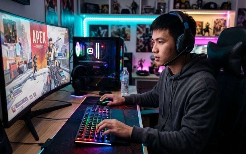 Bàn phím TKL gọn hơn giúp tăng diện tích rê chuột cho game thủ
