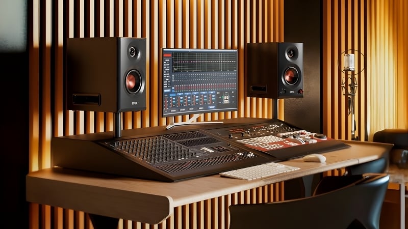 Loa máy tính Edifier MR5 Black được trang bị Bluetooth 6.0 hiện đại