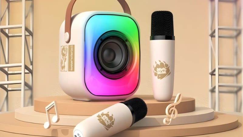 Loa Onikuma Bluetooth L7 RGB Trắng có thiết kế tinh tế