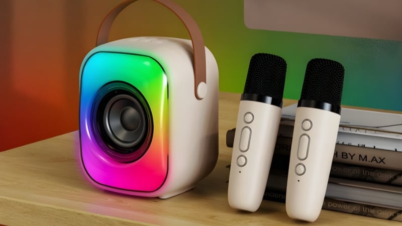Loa Onikuma Bluetooth L7 RGB Trắng có hệ thống đèn RGB