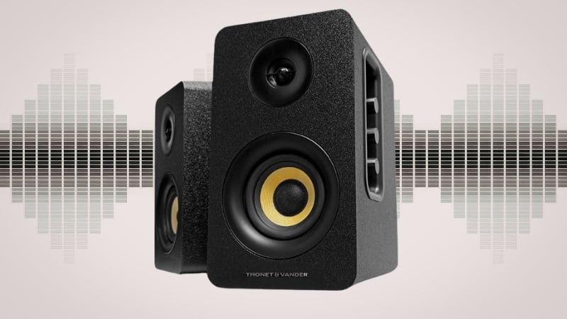 Loa Thonet & Vander Kumpel 2.0 Black có âm thanh 50W RMS mạnh mẽ