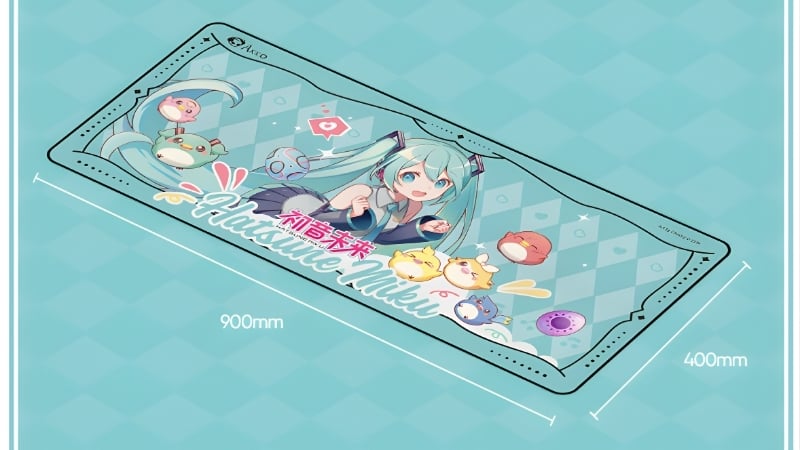 Lót chuột AKKO Hatsune Miku có kích thước fullsize rộng rãi