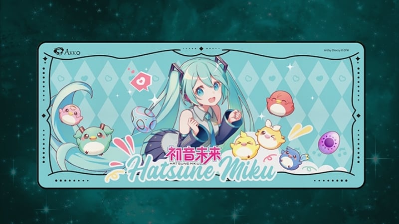 Lót chuột AKKO Hatsune Miku có bề mặt chống trượt