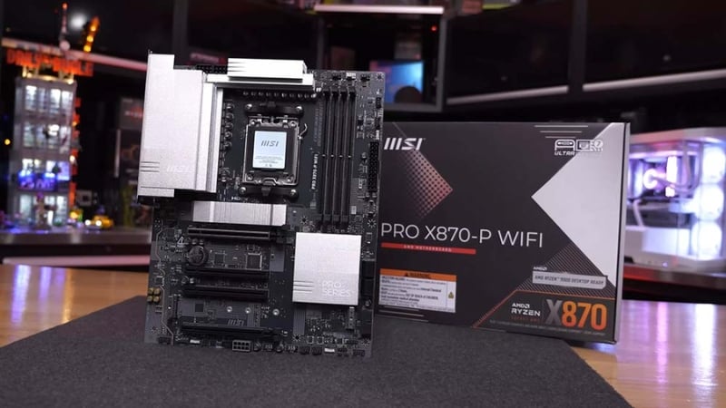 Mainboard AMD X870 được trang bị hệ thống VRM chất lượng cao với nhiều phase nguồn