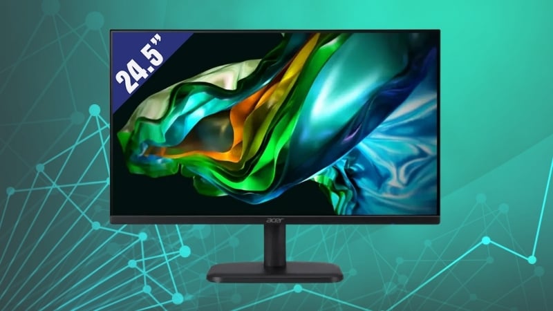 Màn hình Acer EK251Q P6 có thiết kế tối ưu không gian