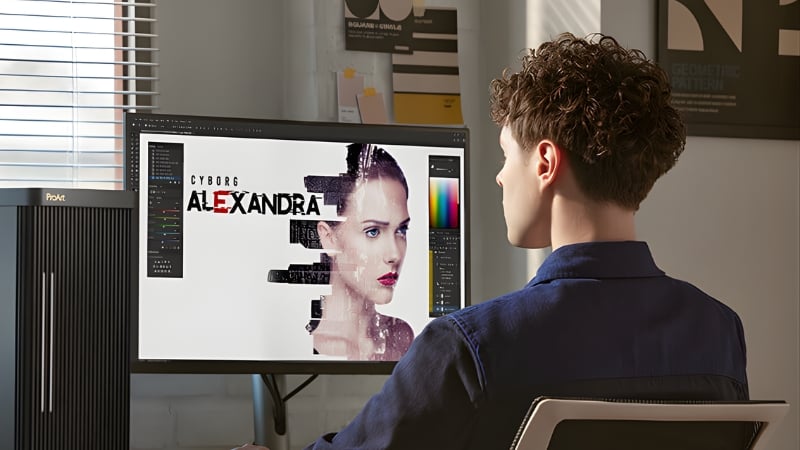 Màn hình ASUS ProArt PA278QGV có không gian làm việc rộng mở