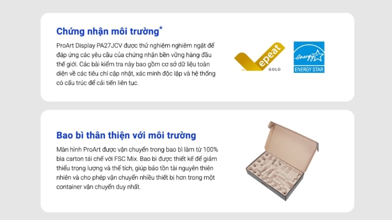 Màn hình ASUS ProArt PA27JCV thiết kế thân thiện với người dùng