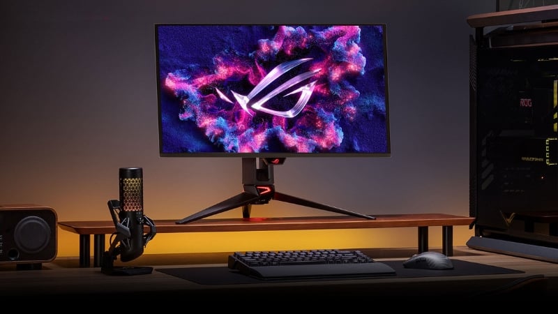 Màn hình Asus ROG Swift PG27UCDM thiết kế ngoại hình bắt mắt