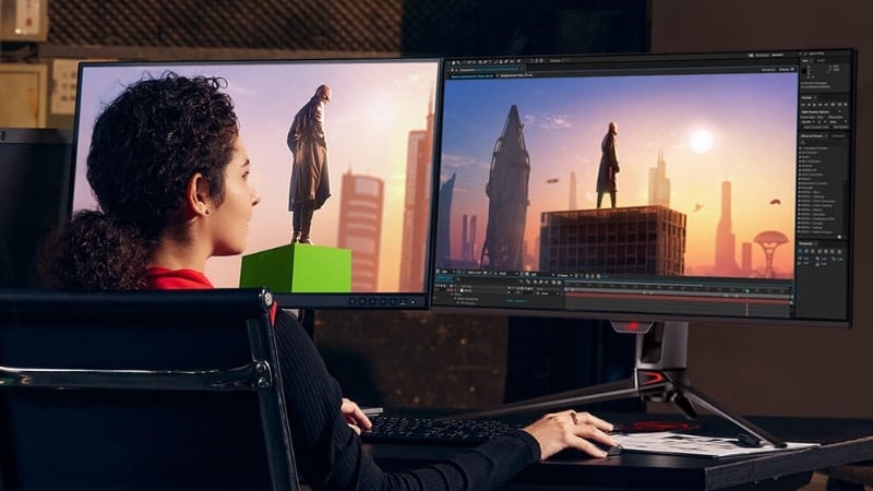 Màn hình Asus ROG Swift PG32UCDMR được trang bị công nghệ&nbsp;OLED tiên tiến