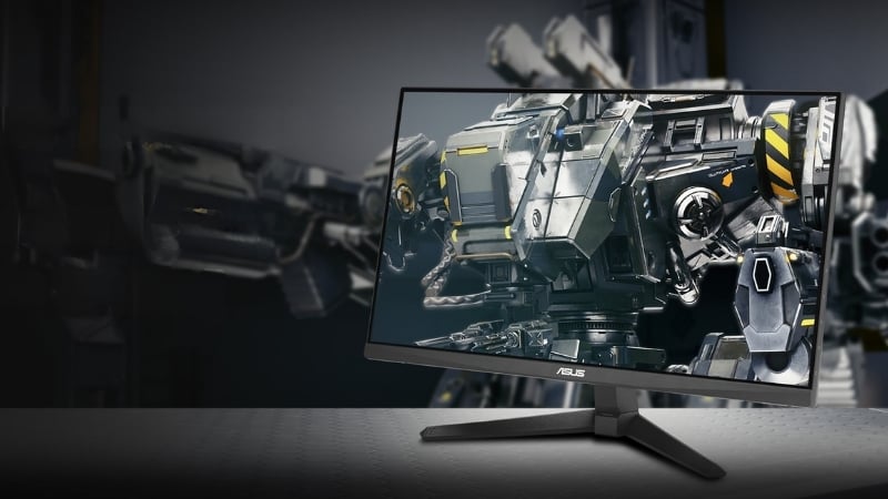 Màn hình Asus TUF GAMING VG249QE5A có thiết kế công thái học với nét gaming hoàn hảo