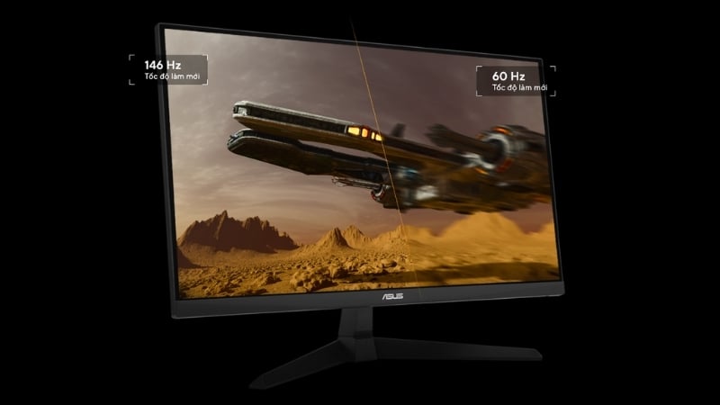 Màn hình Asus TUF GAMING VG249QE5A có tần số quét 146Hz độc nhất