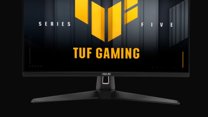 Màn hình ASUS TUF GAMING VG27AQ5A có thiết kế tiện ích với chân đế Ergonomic