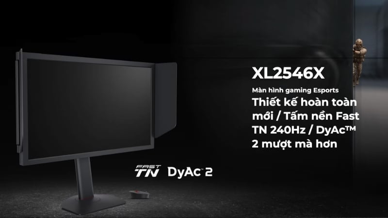 Màn hình BenQ Zowie XL2546X+ có DyAc 2 tăng độ rõ nét