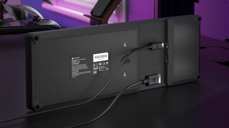 Màn hình cảm ứng Corsair XENEON EDGE Black có thể kết nối cho nhiều hệ thống