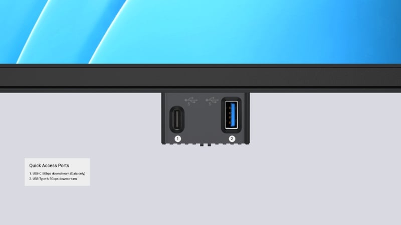 Màn hình Dell Pro Plus P2725D có các cổng kết nối đa dạng