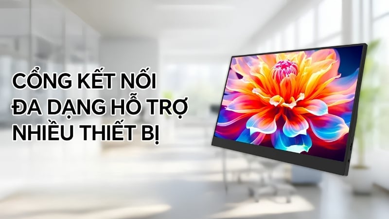 Màn hình di động VSP VP1560FS1 có cổng kết nối đa dạng