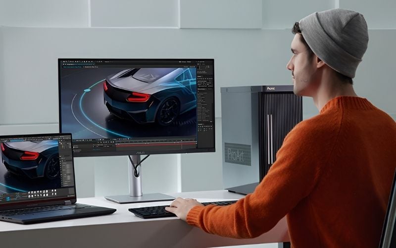 Màn hình đồ họa 27 inch Asus được giới thiết kế ưa chuộng