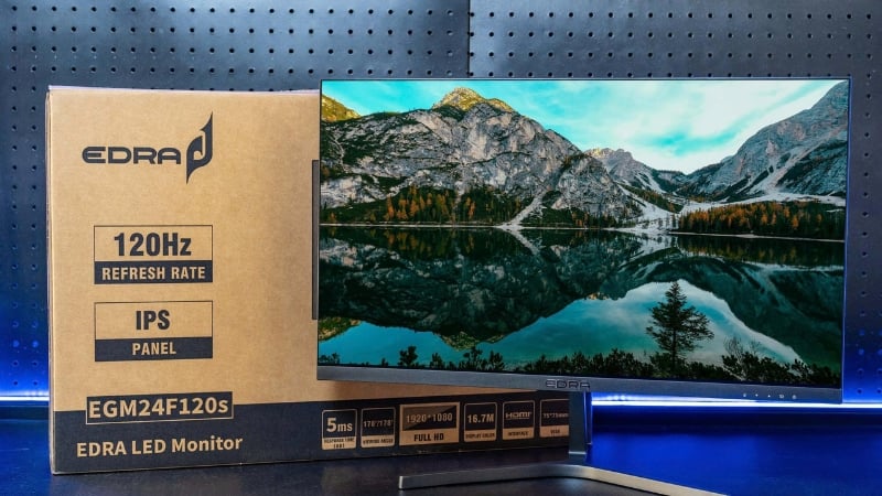Màn hình E-DRA EGM24F120S được tang bị tần số quét 120Hz