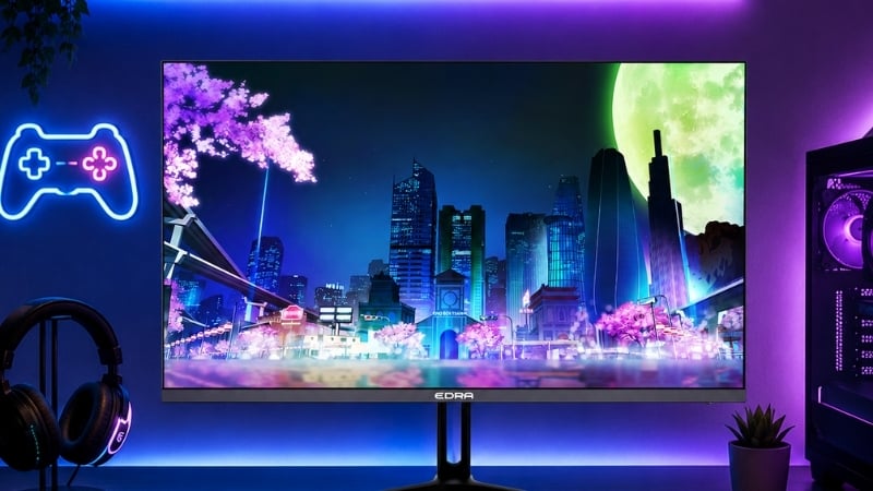 Màn hình E-DRA EGM25F200H có màu sắc rực rỡ với 120% sRGB