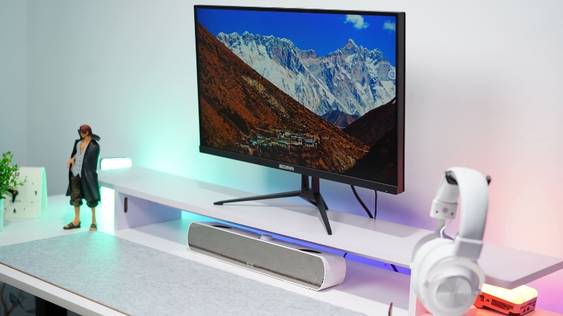 Màn hình E-DRA EGM25F260PVS có thiết kế gọn nhẹ chuẩn gaming