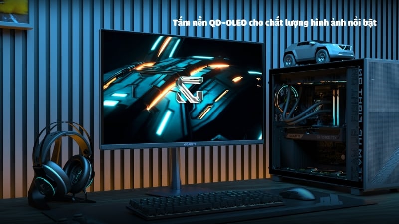 Màn hình GIGABYTE GO27Q24 có tấm nền QD-OLED