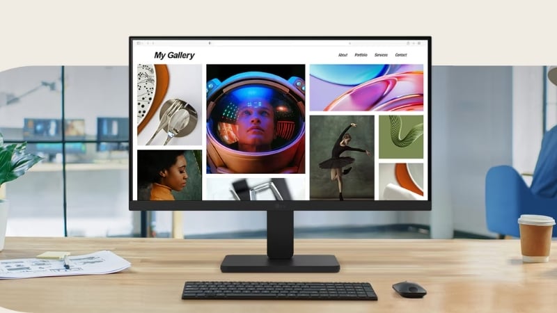 Màn hình LG 22U401A-B cho hình ảnh sống động, sắc nét